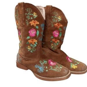Girl's Roper Embroidered Cowgirl Boots. SIZE 1